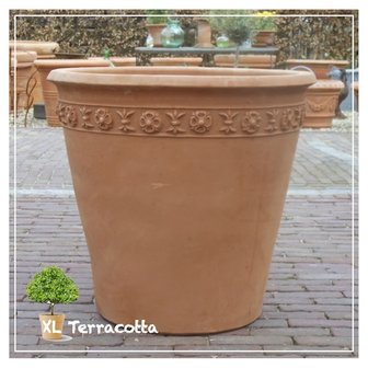 Italiaanse terracotta vaas 67 cm