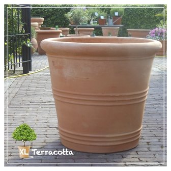 italiaanse terracotta pot 80 cm doorsnede