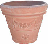 Italiaanse festonato terracotta 52 cm pot