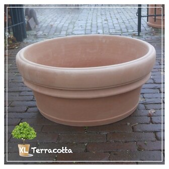 Basso 68 cm-terracotta-potten