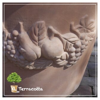 versierde terracotta-pot-italiaans