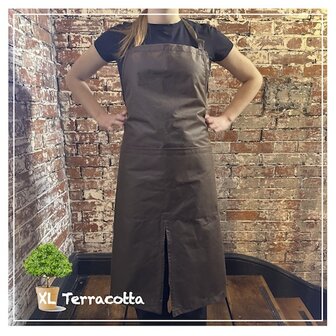 engelse wax-schorten-werkschort-xlterracotta