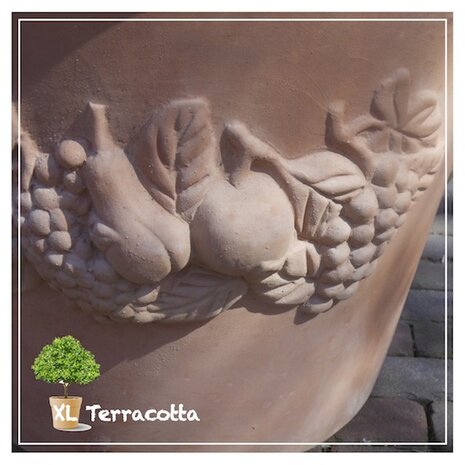 versierde terracotta-pot-italiaans