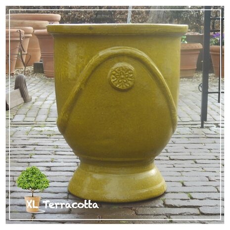 Mosterdgele Anduze pot