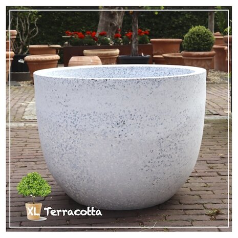 kunststof pot-80 cm-wit